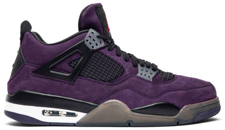 Travis Scott x Air Jordan 4 Retro  Purple Suede   White Midsole  AJ4-766302